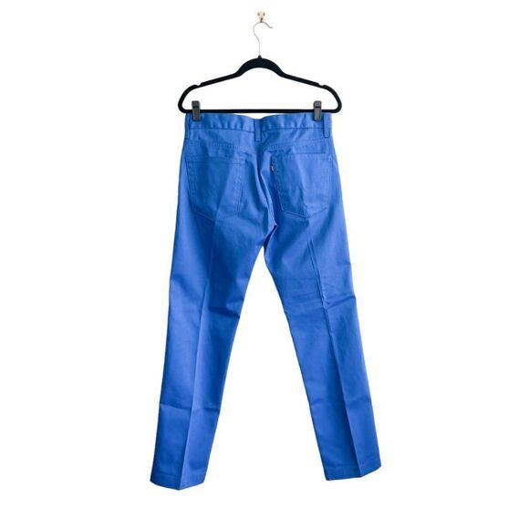 Levi's 513 Jeans Sta-Prest Royal Blue Pants Men's Tag 32 x 32 Sharp Front Crease - Picture 3 of 12